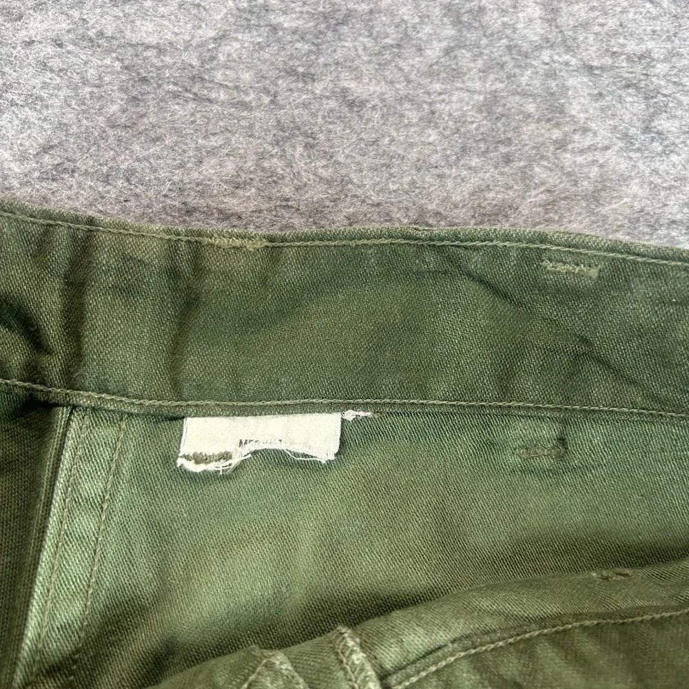 Vintage OG 107 Fatigue Pants Mens 31x31 Olive Green Military 60s Cotton Sateen